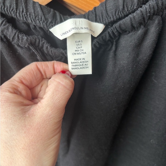 H&M Black Linen Trousers - Picture 2 of 5